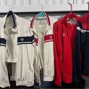 BUNDLE Sergio Tacchini White Track Suits. 3 suits 
one Jordan sweatsuits 4 suits